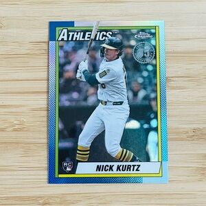 NICK KURTZ 2025 Topps Chrome Update 1990 Refractor Rookie Card RC